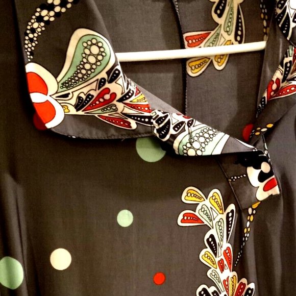 R & B Womans Tunic Dress size medium paisley vintage size medium - Picture 3 of 4